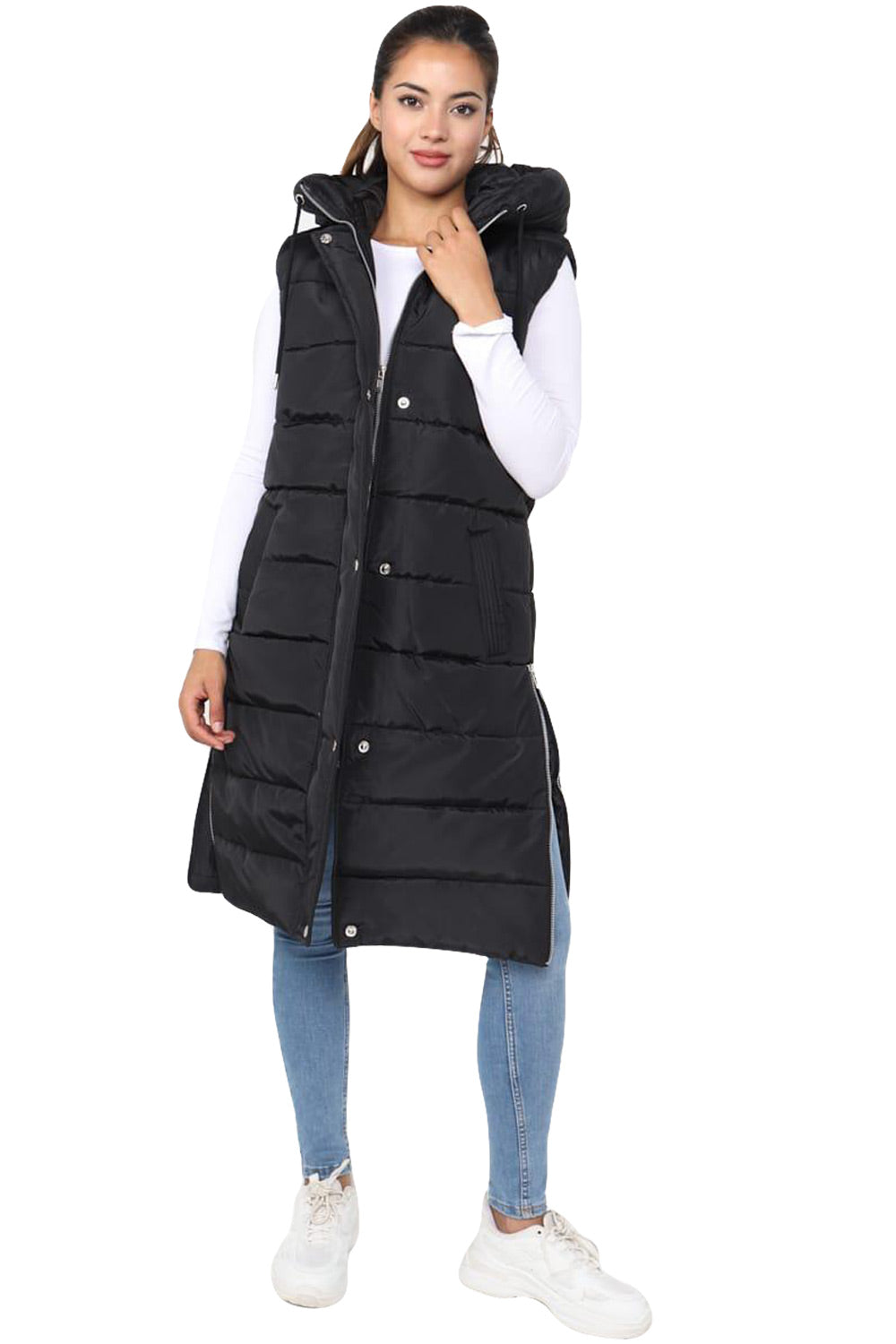 Long Line Hooded Gillet