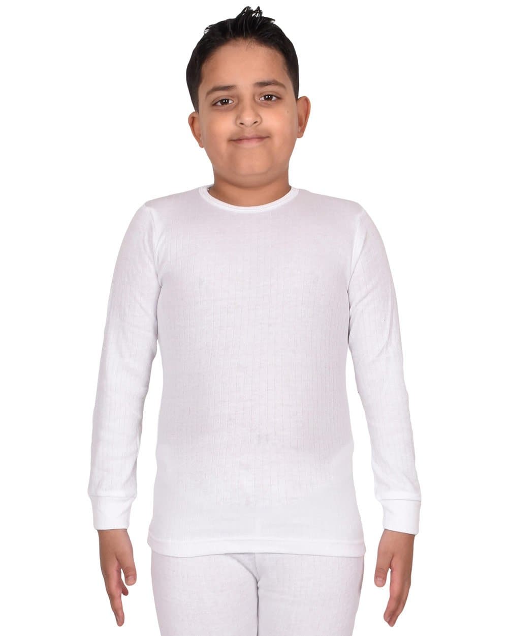 Kids Thermal Underwear Set Long Sleeve White