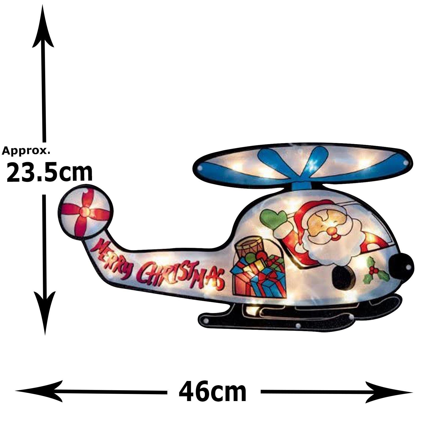 Christmas Silhouette LED Lights Helicopter