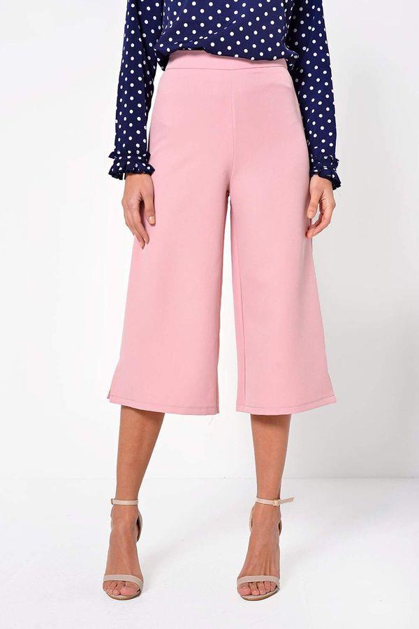 Harper Tailored Culottes In Blush