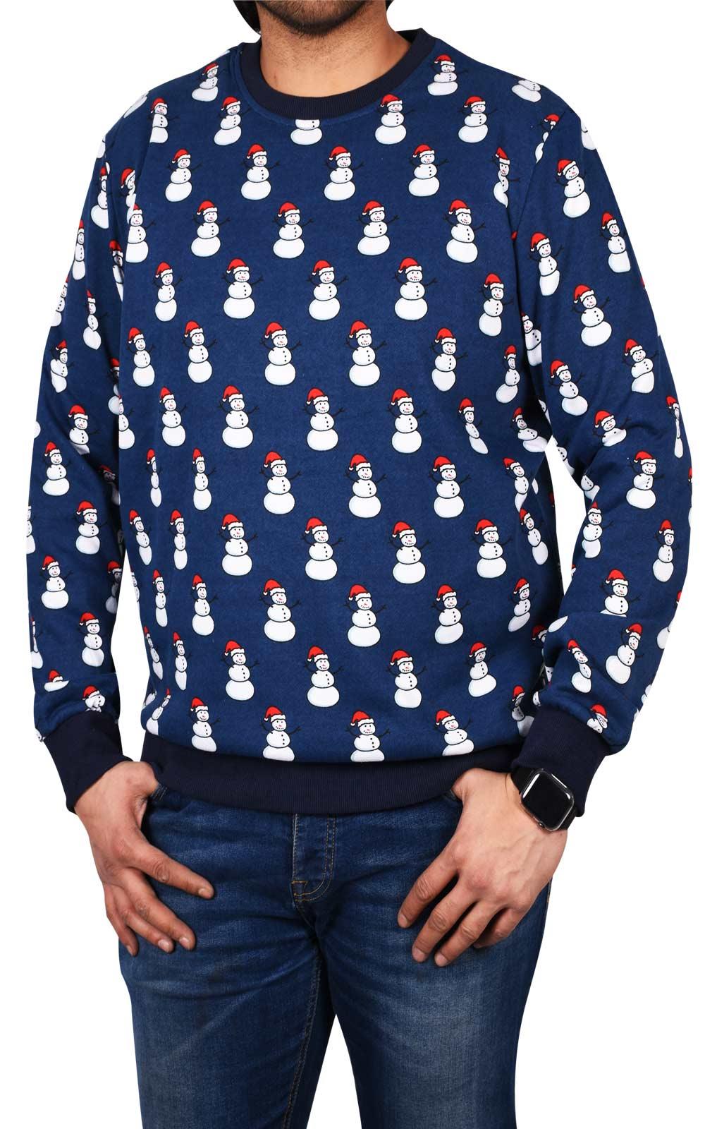 Christmas Long Sleeves Sweatshirt Snowman