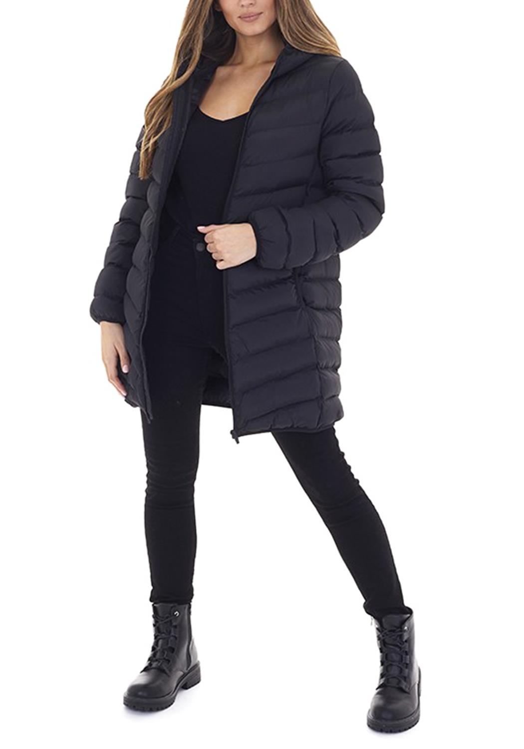 Women Puffer Lightly Padded Quilted Warm Jacket - UK8/UK10