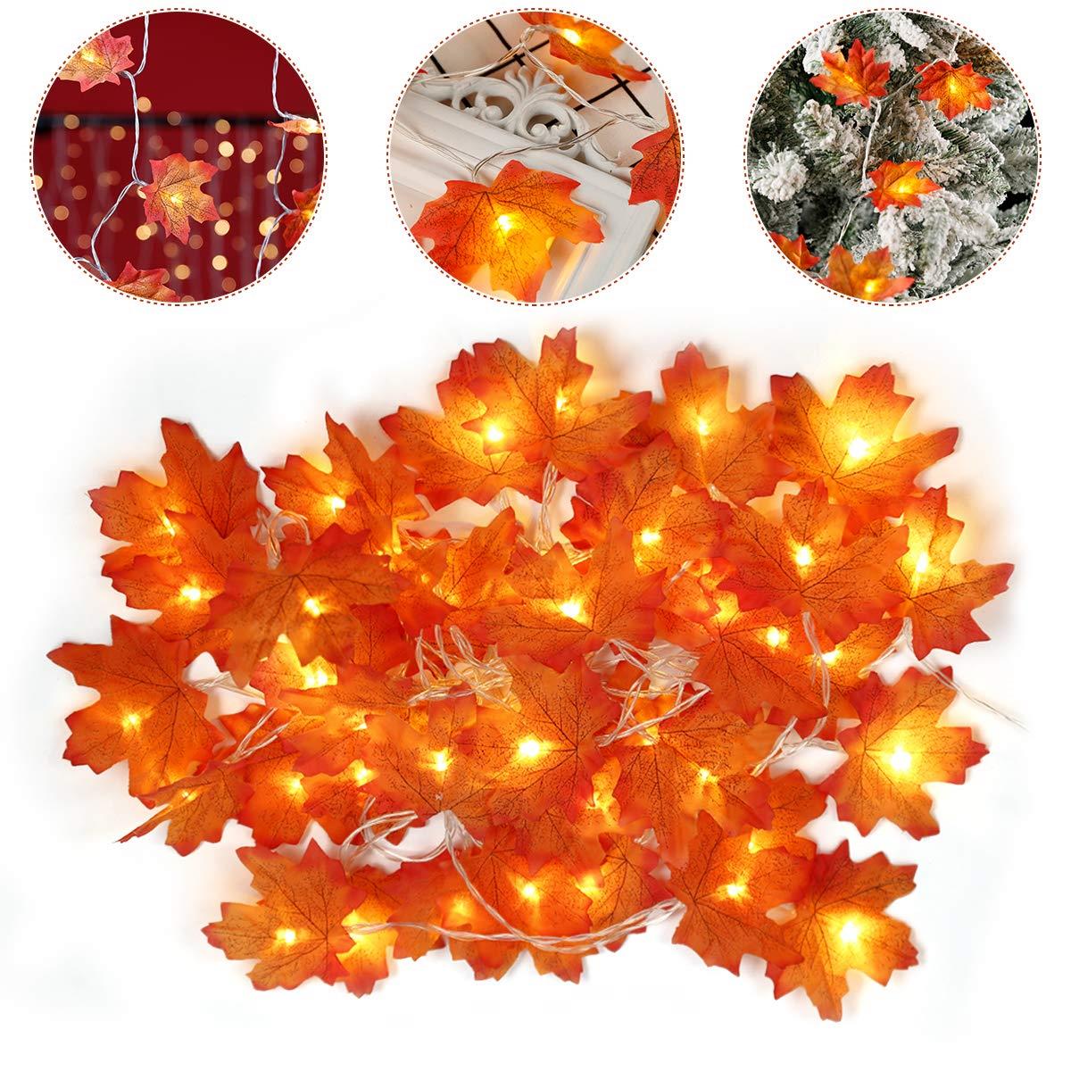 LED Lights Maple Leaves 3M