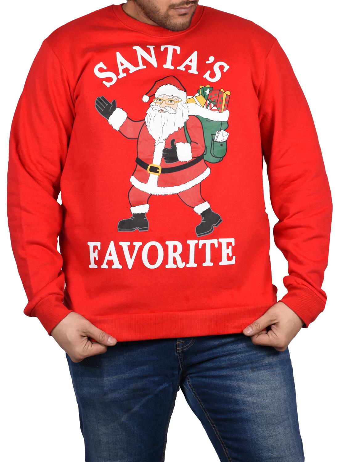 Christmas Sweatshirt Santa Favorite - L