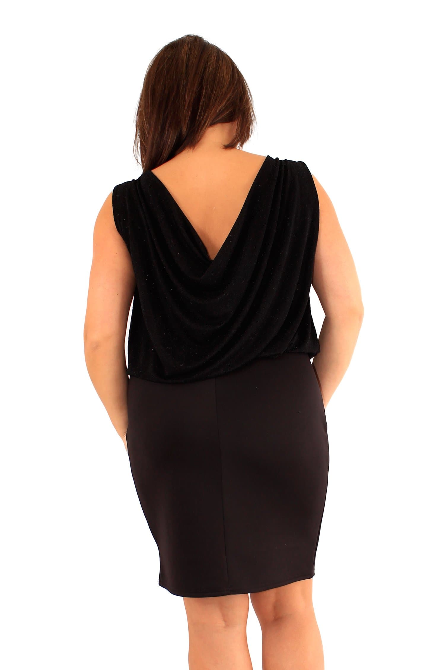 Sparkle Cowl Back Dress - UK8 / UK 10