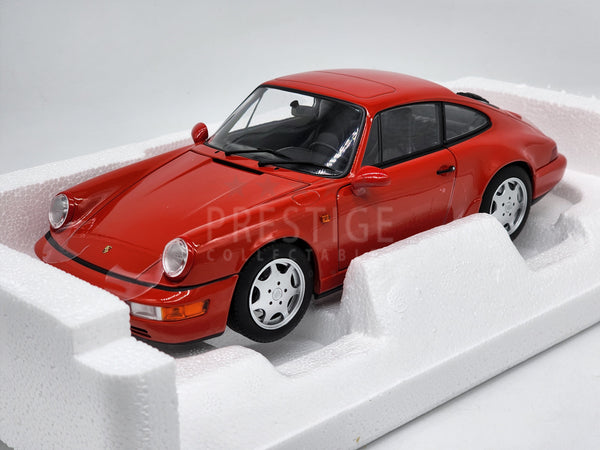 Norev 1990 Porsche 911 (964) Carrera 2 Convertible Silver OPENS 1