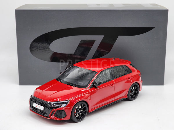 Rev up your collection with the Audi RS3 Sedan Green 1/18 by GT Spirit