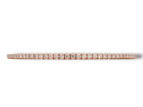 14KR Diamond Flex Bangle 0.96ctw