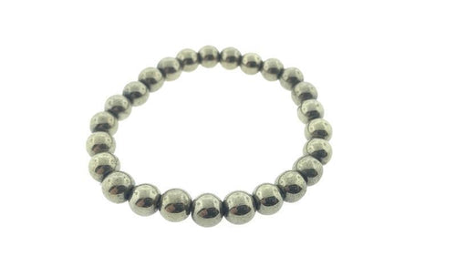 Pyrite Bead Bracelet