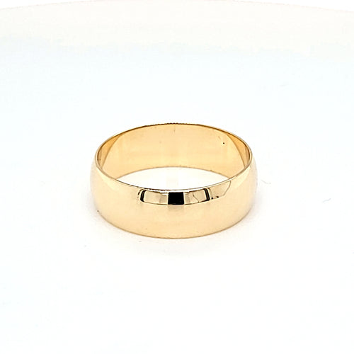 14KY Domed Gold Band 6.0mm - 7
