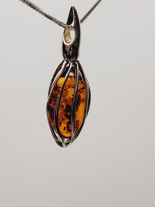 Amber Cage Necklace