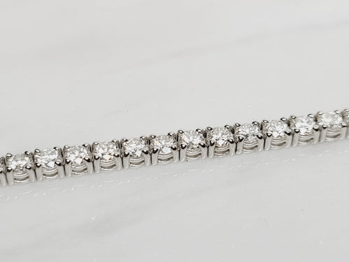 5 ctw 14k White Gold Round Diamond Tennis Bracelet