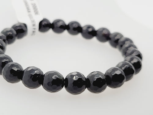 Obsidian (Golden) Faceted Bracelets