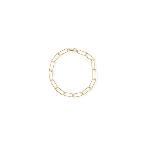 8"  Gold Filled Paperclip Bracelet