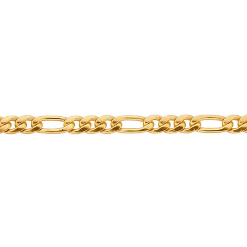 2.9mm Figaro Gold Filled 24" Continuous Chain necklace