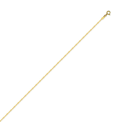 14k Yellow Gold Mirror Chain Bracelet