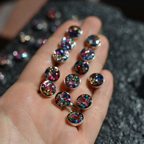 Confetti mix - glitter studs