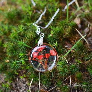 Pressed Baby Breath Botanical Necklace