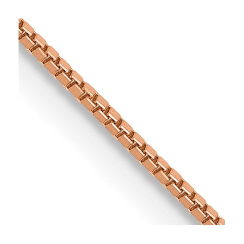 14K Rose Gold 0.70MM Box Chain