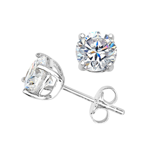 CZ Studs with Sterling Silver Post