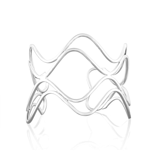 Double Wave Cuff Bracelet