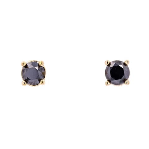 1.0ctw Black Diamond Studs