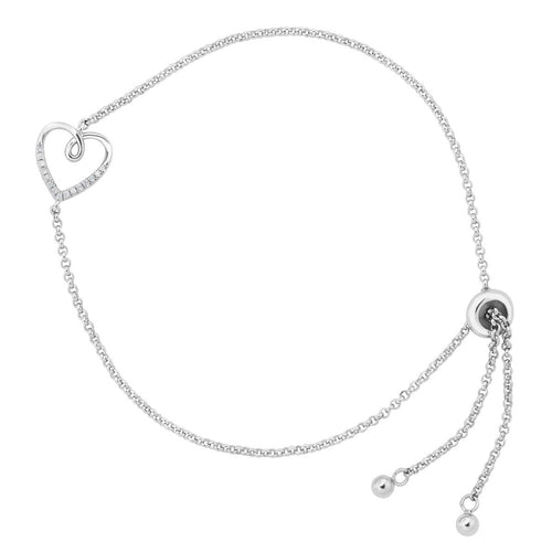 Heart Bolo Bracelet