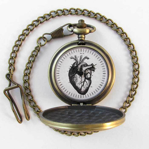 Anatomical Heart Pocket Watch