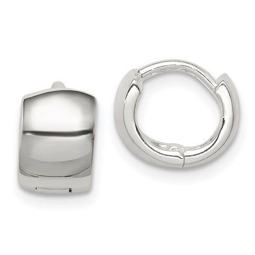 Sterling Silver Hinged Hoop Earrings