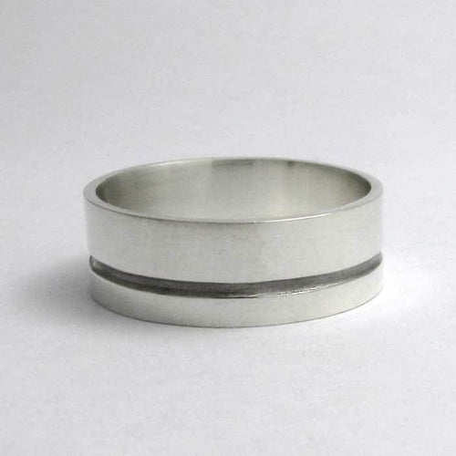 Grooved Wedding Band