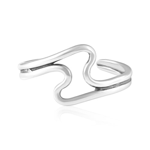 Wave Toe Ring