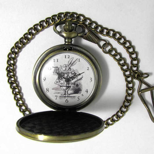 White Rabbit Pocket Watch