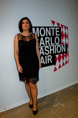the italian fashion designer Lisa Tibaldi Grassi at the Monte Carlo Fashion Week
