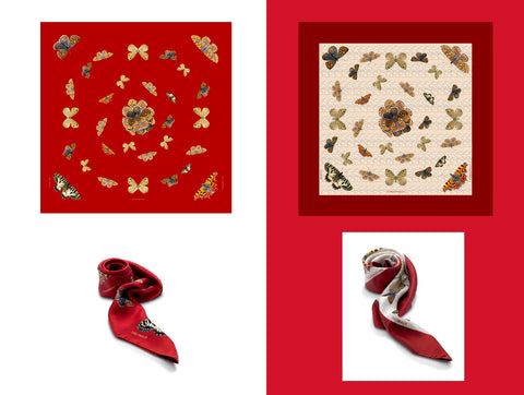 Lisa Tibaldi Terra Mia Blog News A beautiful idea for the head Scarf Collection 100% Made in Italy pure silk