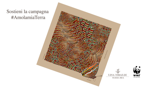 Lisa Tibaldi Terra My Blog News Indosso a foulard and protect the environment : the fashion in favour of the WWF Foulard in silk pure design exclusive of luxury brand Lisa Tibaldi Terra Mia for the Crowdfunding x campaign x the WWF #AmolamiaTerra