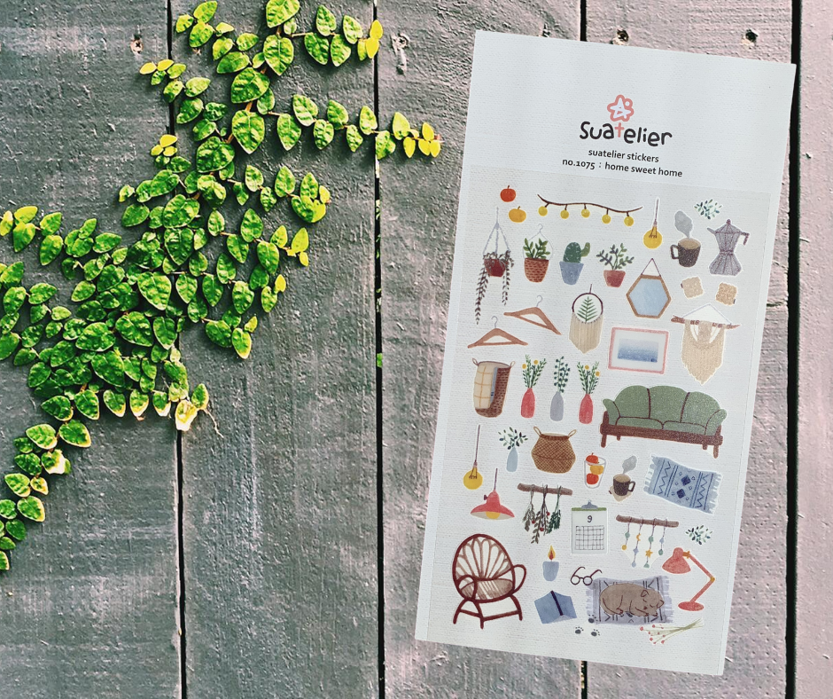 Suatelier | Home Sweet Home Sticker Sheet | Script + Sea - Script