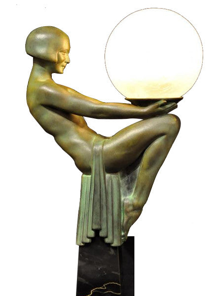 Max Le Verrier Lampe Enigme Art Deco Lamp Lighting 1930