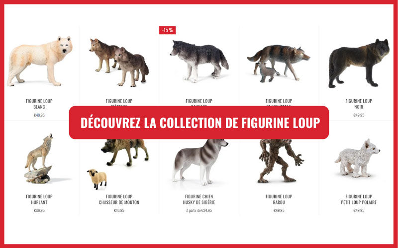 collection figurine loup