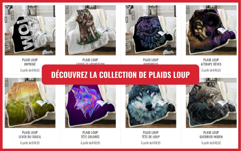 collection plaid loup