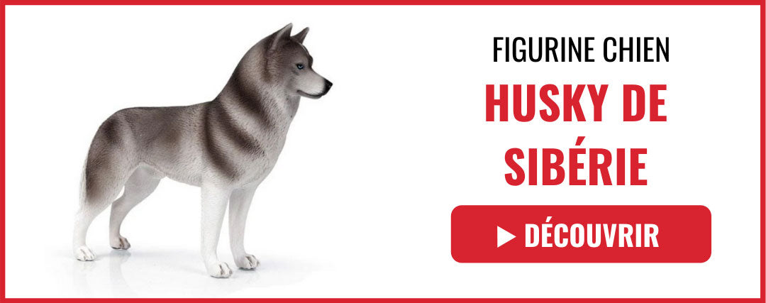 figurine husky de sibérie