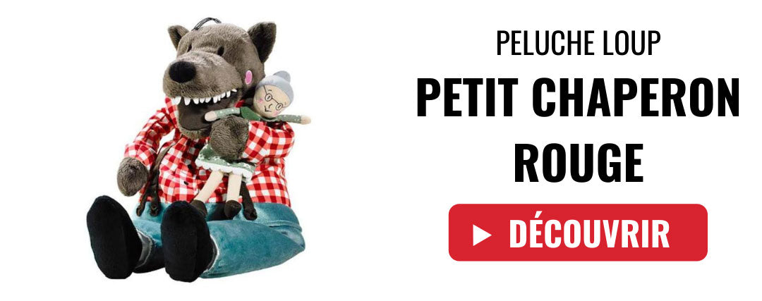 peluche loup petit chaperon rouge