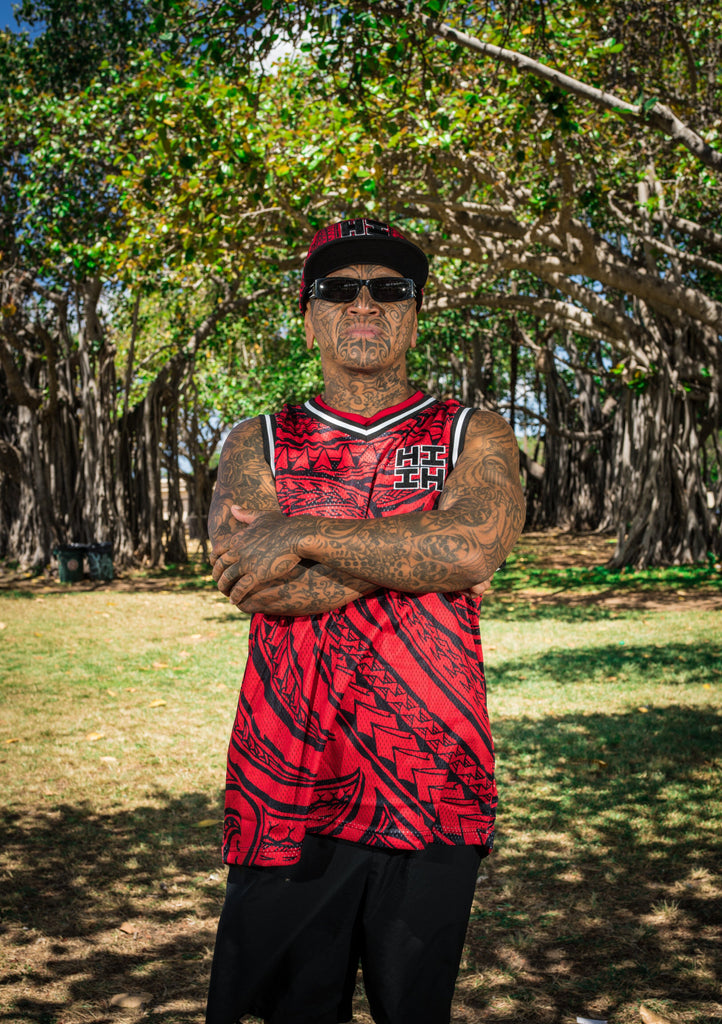 ALOHA FESTIVAL CAMO BASEBALL JERSEY