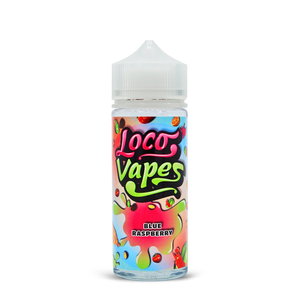 Blue Raspberry By Loco Vapes 100ml E Liquid 0mg Vape 70vg30pg Juic 8398