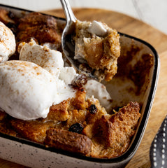 VEGAN BREAD & BUTTER PUDDING