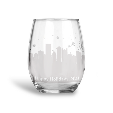 Twine My Happy Place, Etched Stemless Wine Glass, Fun Wine Gifts, Clear  Finish : Target