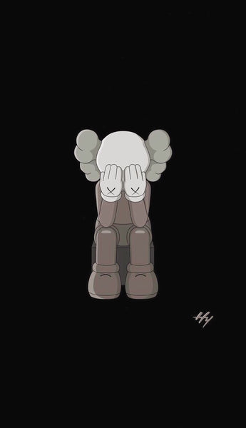 KAWS Sad iPhone Wallpaper