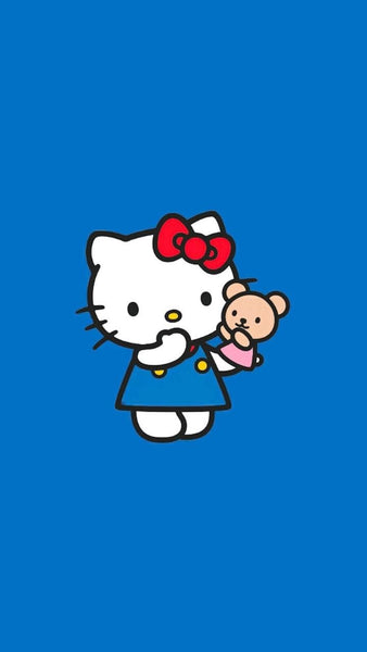 hello kitty wallpaper blue