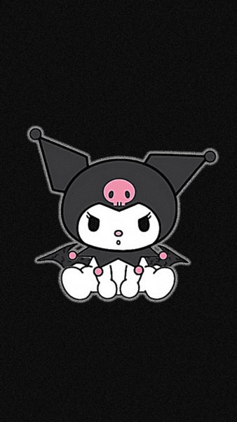 kuromi wallpaper black