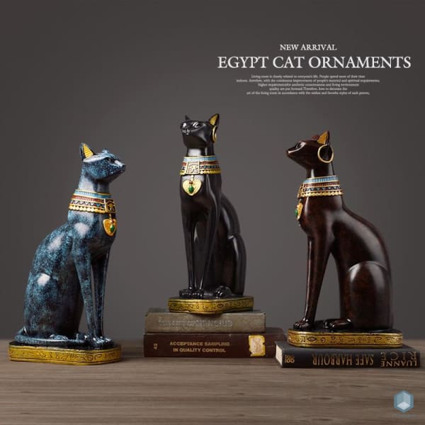 Resin decor figurine luxury home decor egyptian cat figurine decorgenics  figurine – DECORGENICS