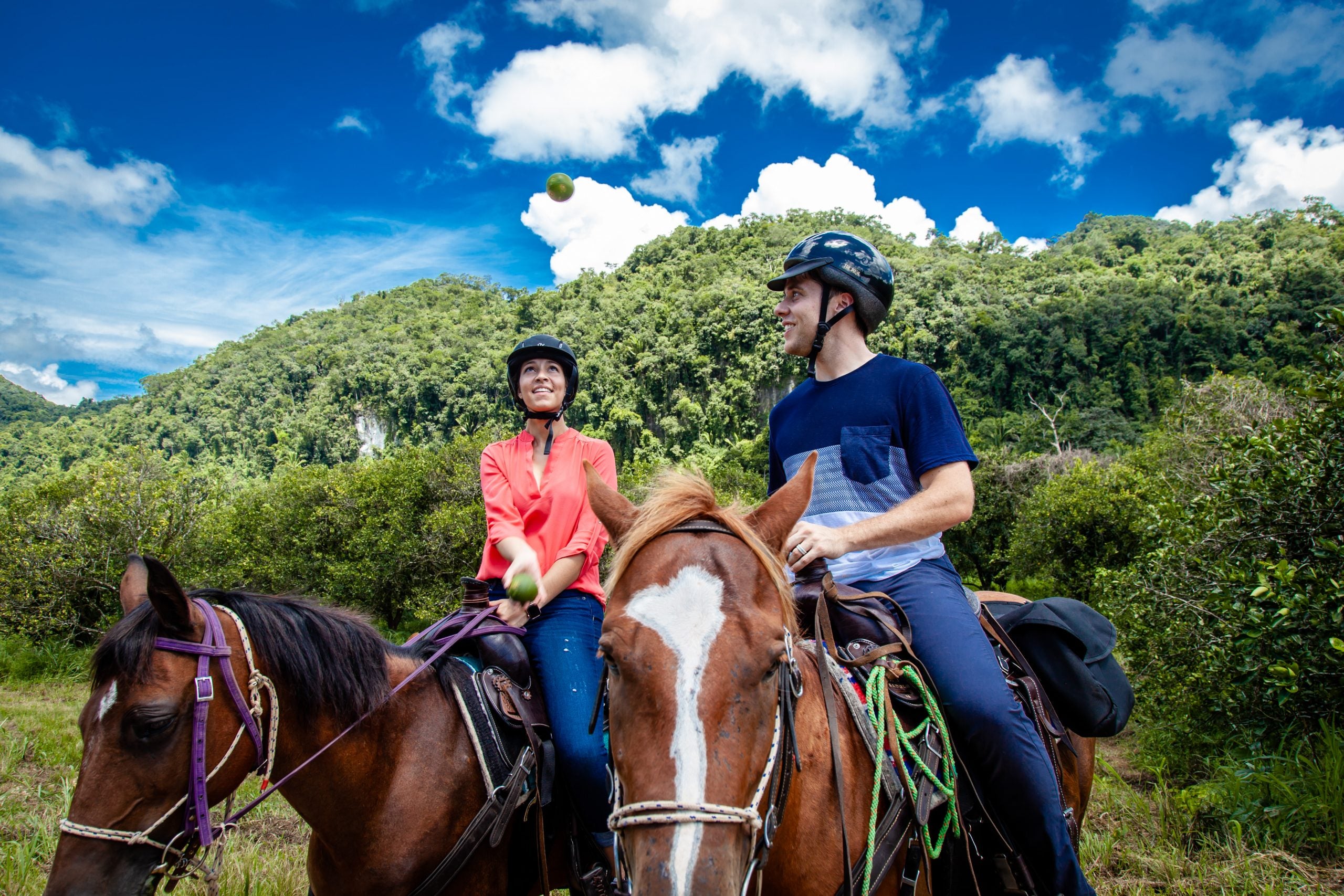 Couple going horse riding in Bukit Timah